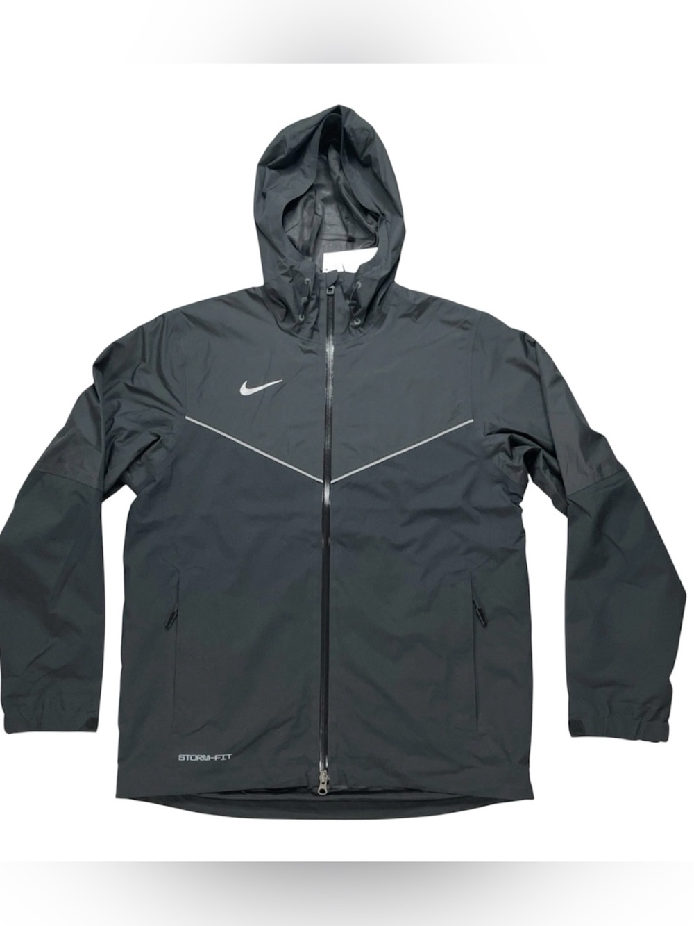 Nike Storm-FIT Hooded Full-Zip Windbreaker Jacket Black Mens Size L DA4967-010